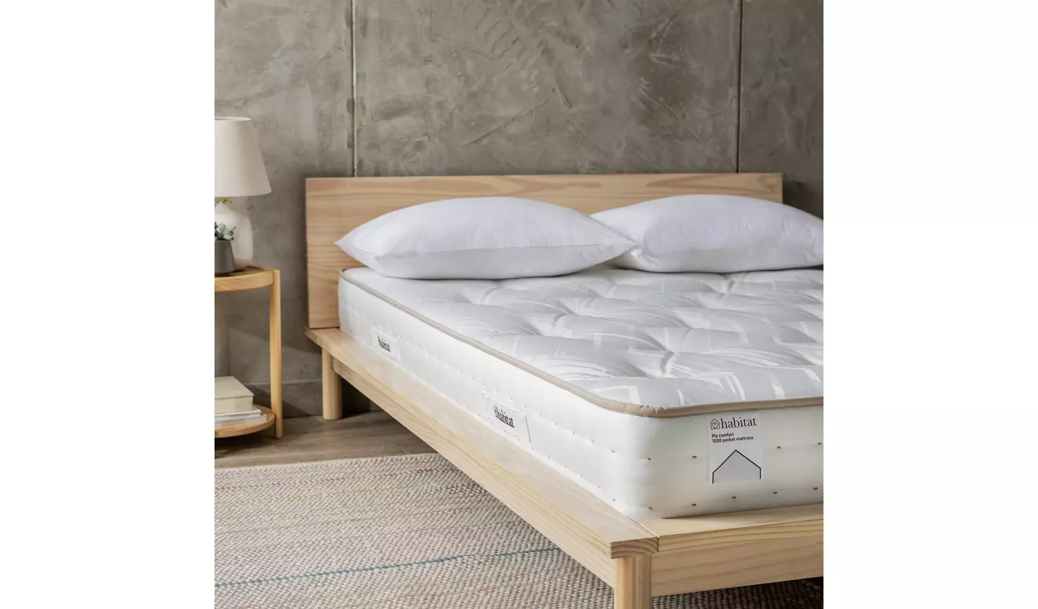 Habitat Pia Natural 1500 Pkt Comfort Mattress - Small Double