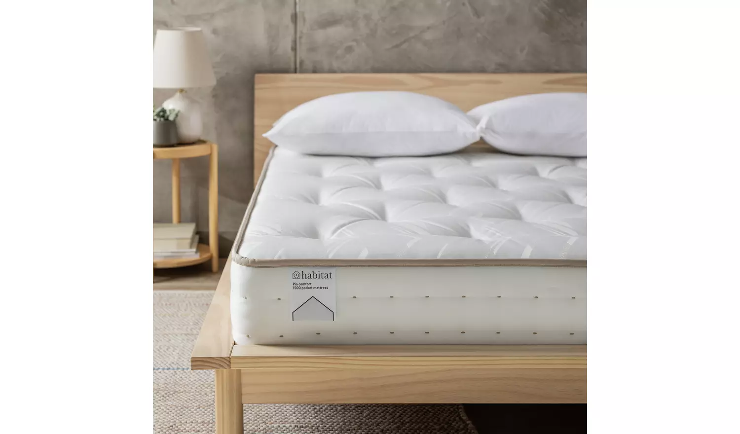 Habitat Pia Natural 1500 Pkt Comfort Mattress - Small Double