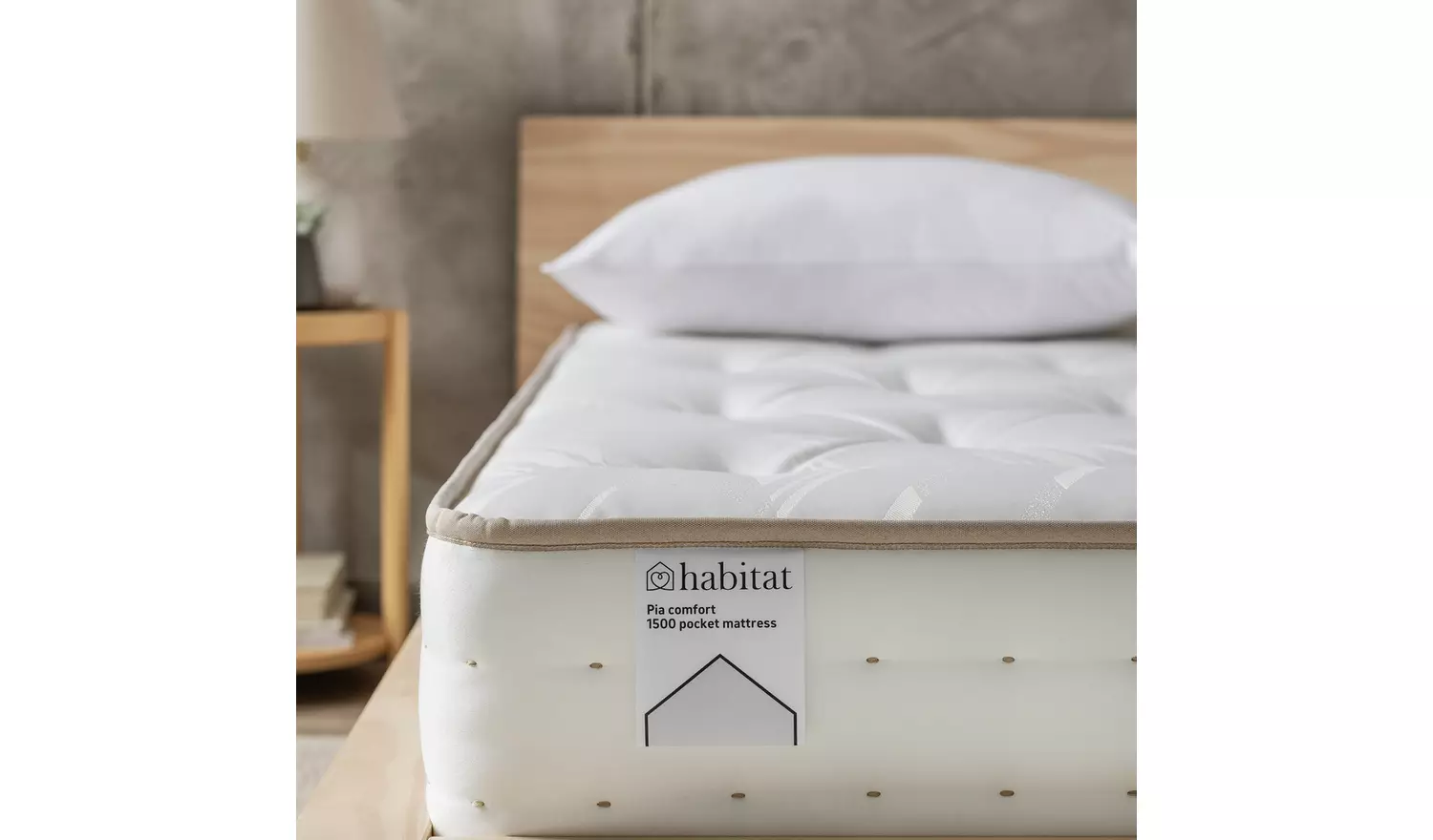Habitat Pia Natural 1500 Pkt Comfort Mattress - Small Double