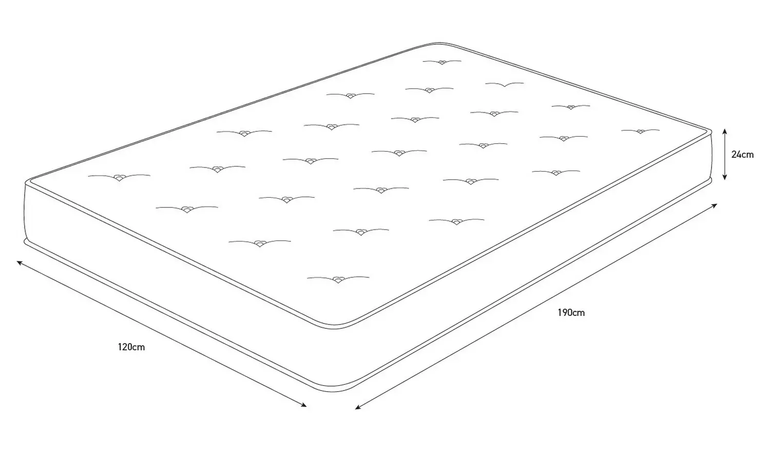 Habitat Pia Natural 1500 Pkt Comfort Mattress - Small Double