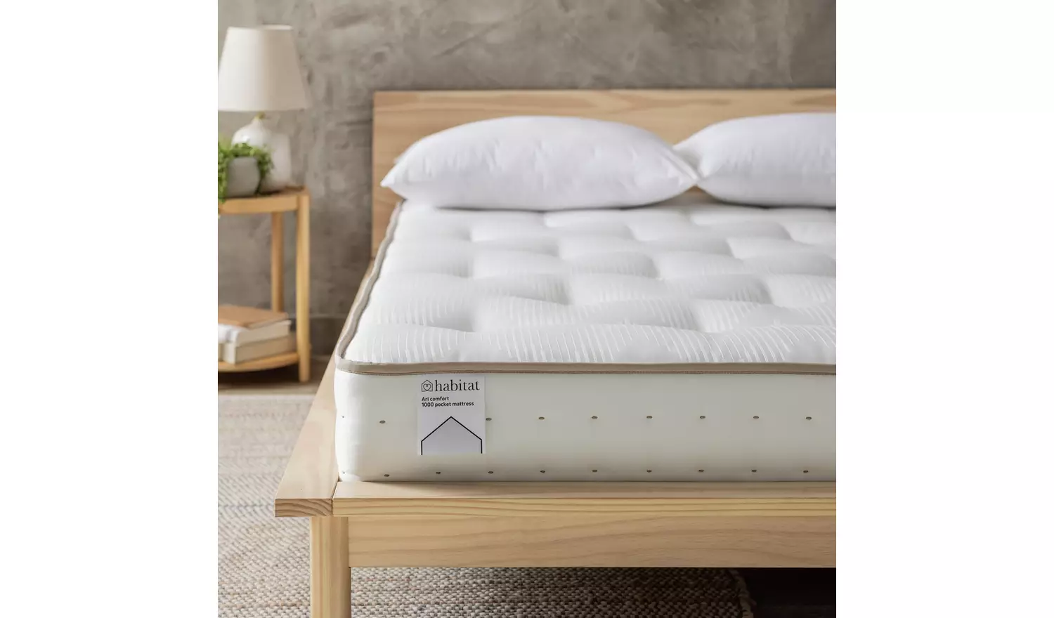Habitat Ari Natural 1000 Pocket Comfort Mattress - Double