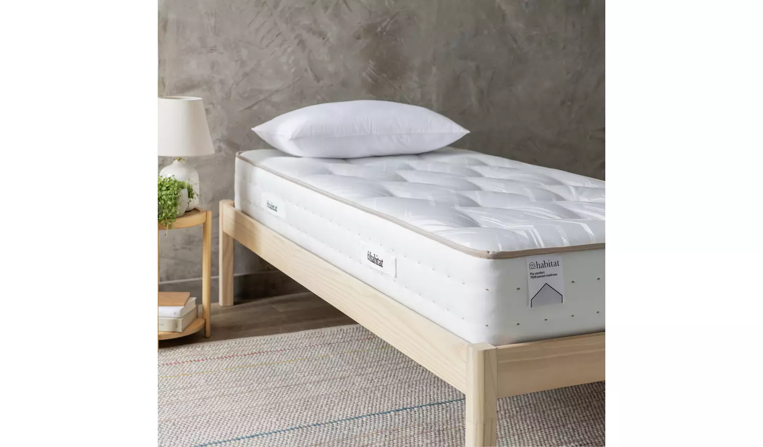Habitat Pia Natural 1500 Pocket Comfort Mattress - Single