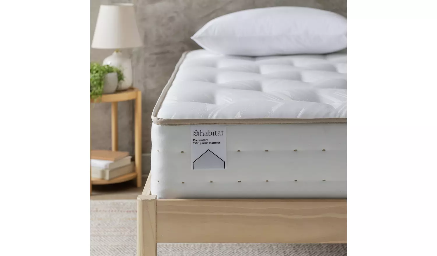 Habitat Pia Natural 1500 Pocket Comfort Mattress - Single