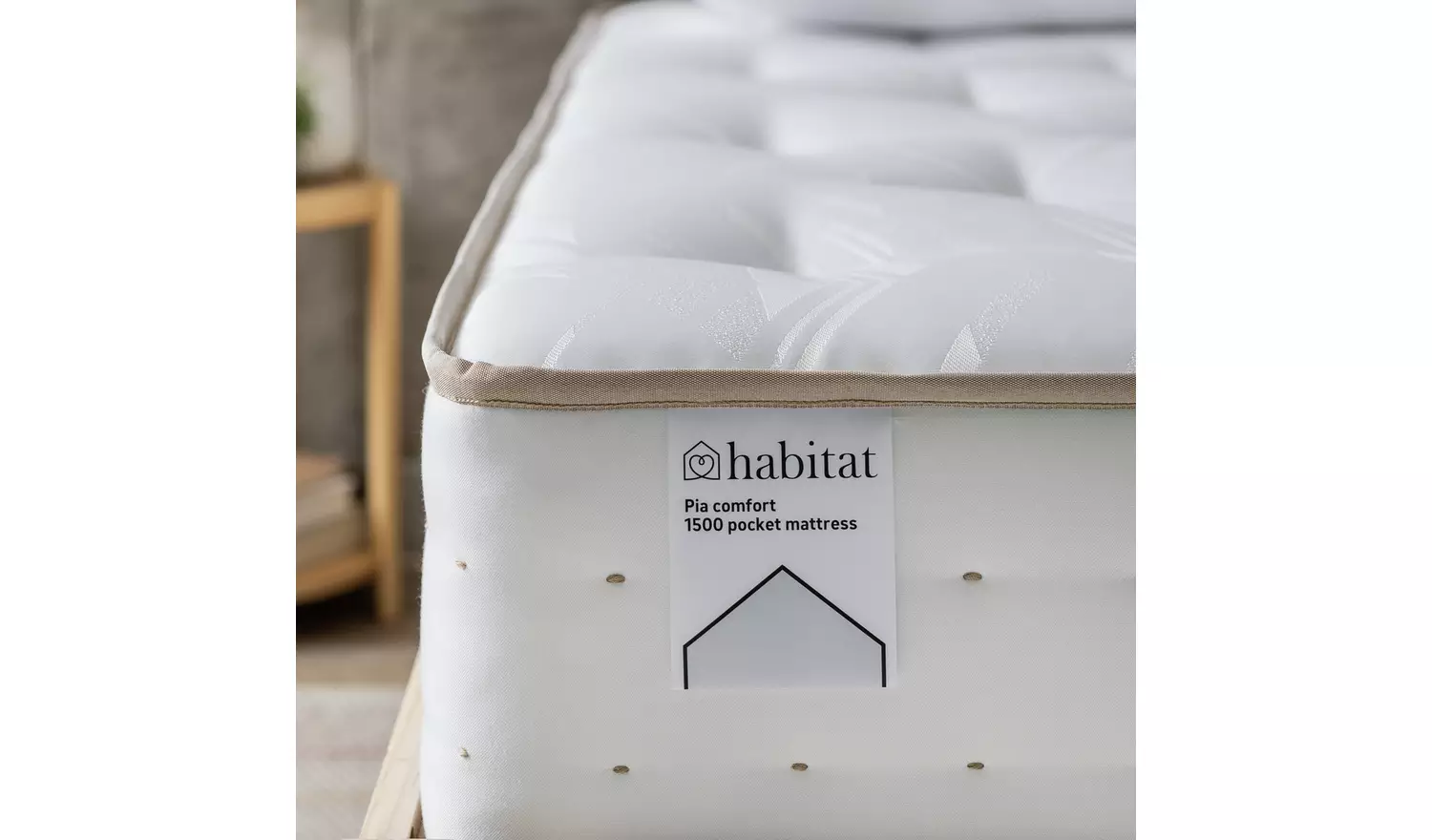 Habitat Pia Natural 1500 Pocket Comfort Mattress - Single