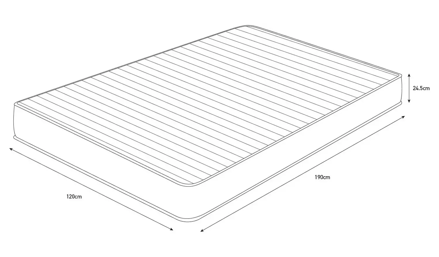 Habitat Ari Natural 1000 Pkt Bliss Mattress - Small Double