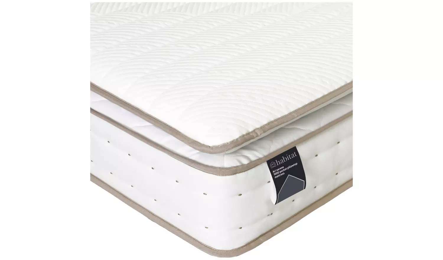Habitat Ari Natural 1000 Pkt Pillowtop Mattress - Double