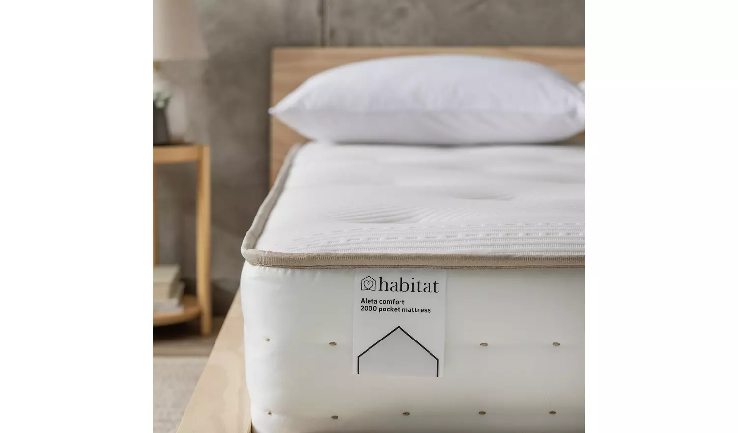 Habitat Aleta Natural 2000 Pkt Comfort Mattress - Superking