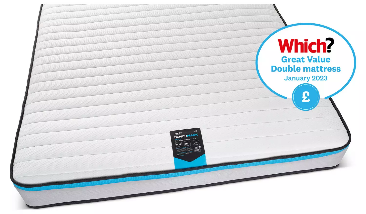 Jay-Be Benchmark S3 Memory Eco Friendly Mattress - Single