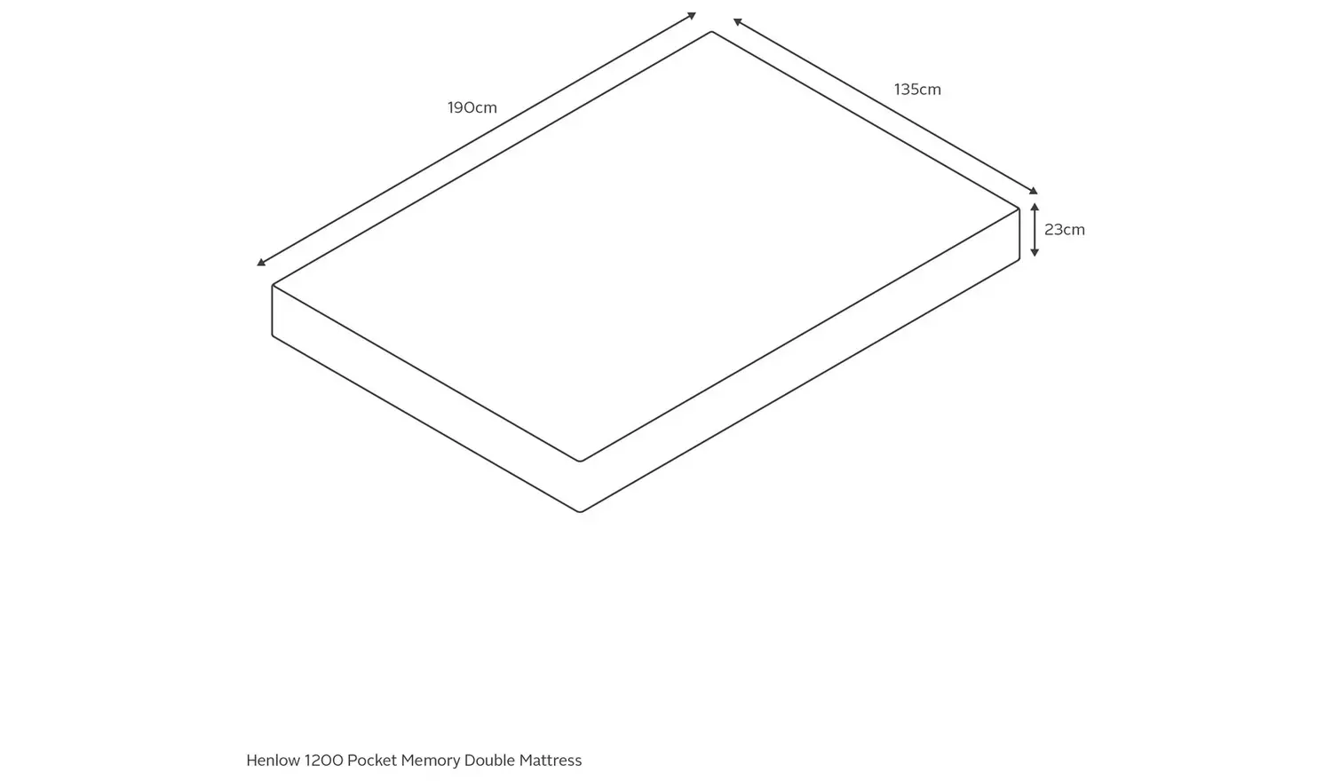 Argos Home Henlow 1200 Pocket Memory Foam Mattress - Double
