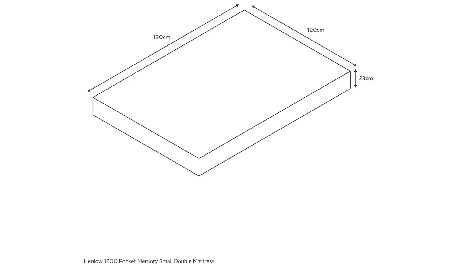 Argos Home Henlow 1200 Pocket Memory Mattress - Small Double