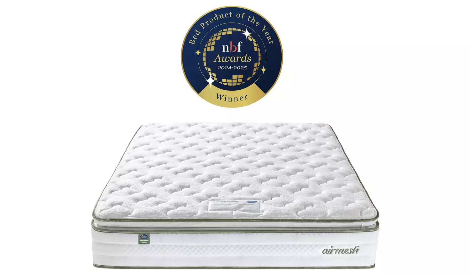 Silentnight Airmesh 2000 Pillowtop Mattress - Double