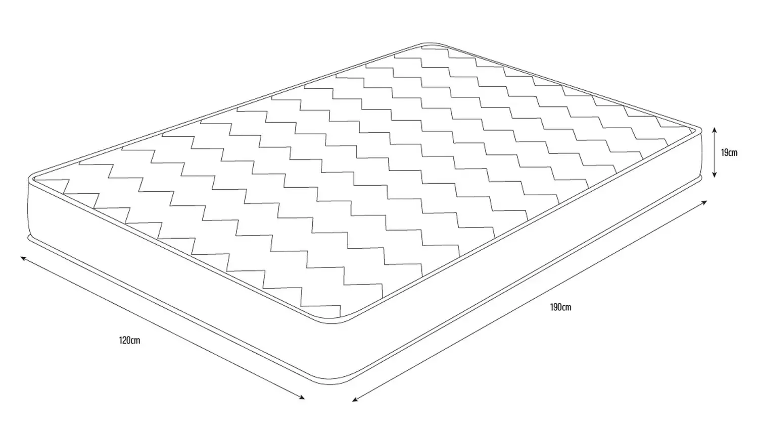 Argos Home Elmdon Open Coil Deep Ortho Small Double Mattress