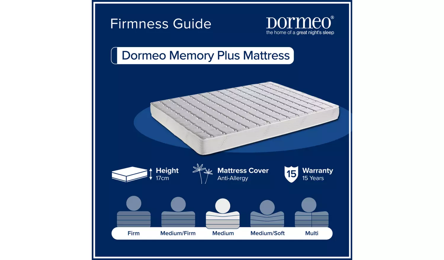 Dormeo Memory Plus Mattress - Superking