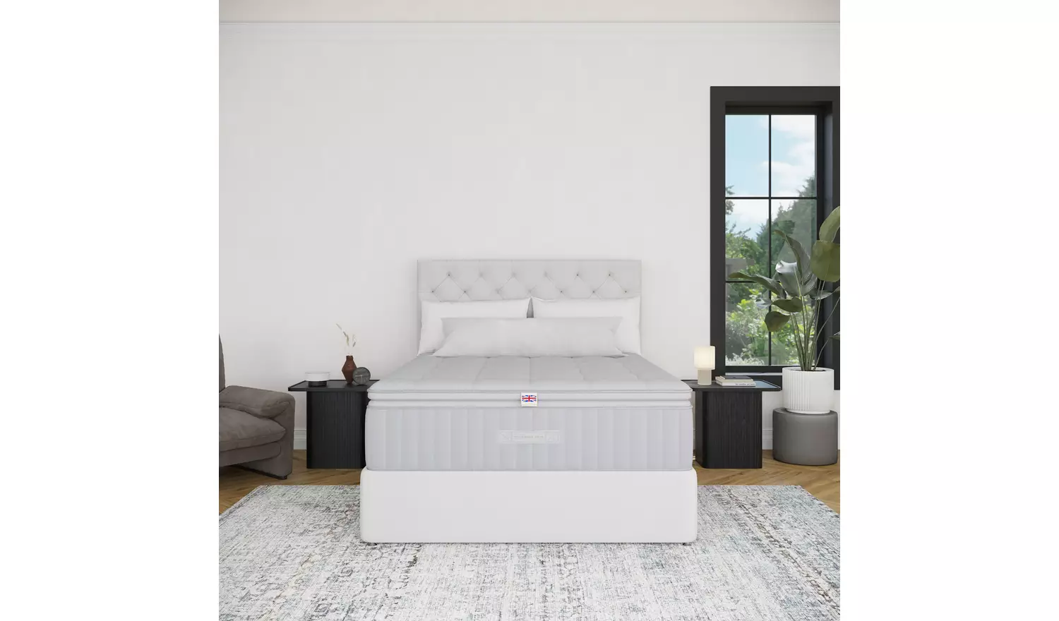 Millbrook Illustrious 2500 Pocket Pillowtop Mattress- Single