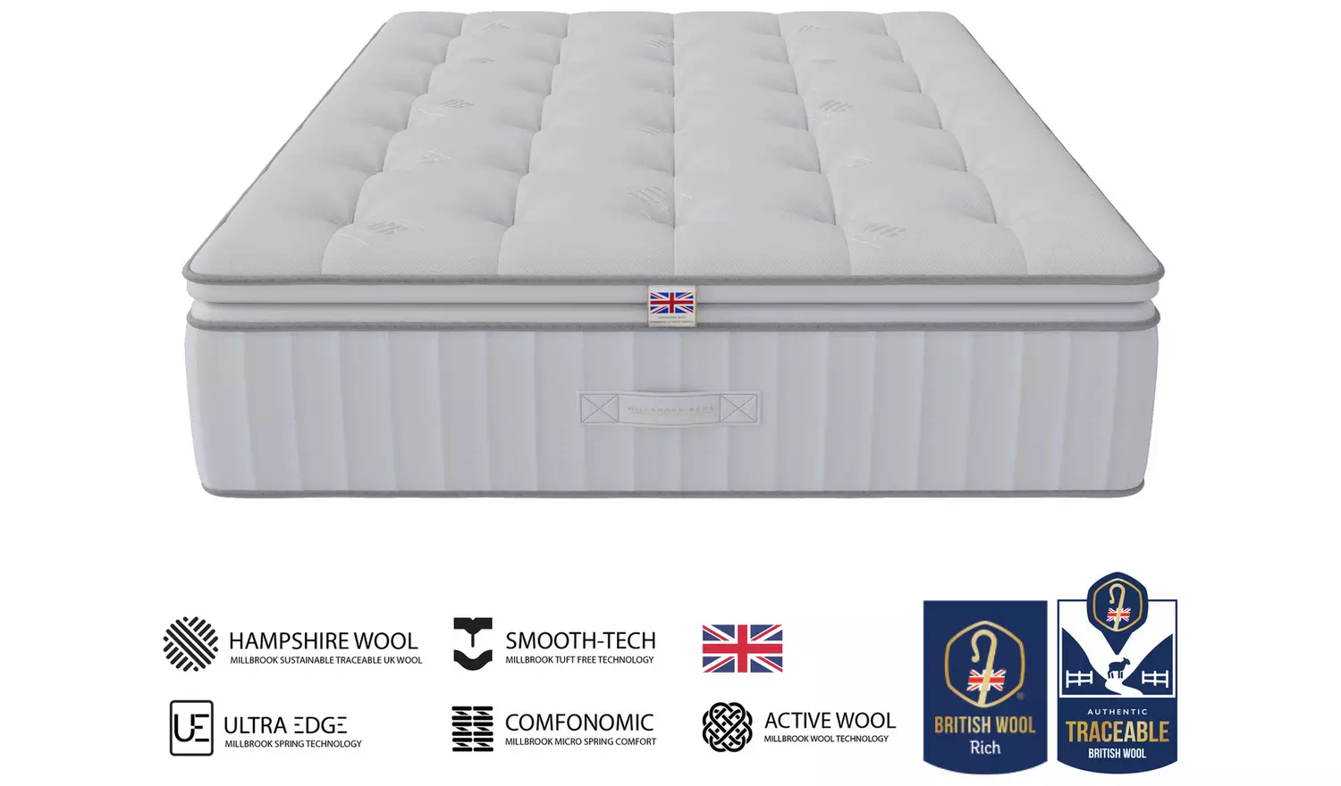 Millbrook Virtuoso 4500 Pocket Pillowtop Mattress - Double