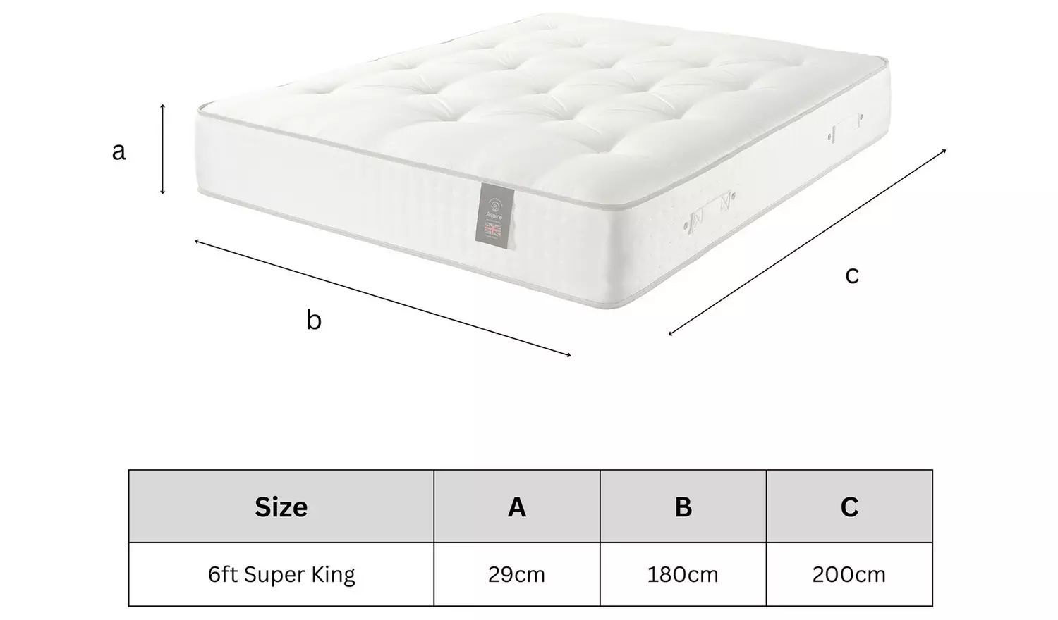 Aspire 5000 Pocket Mattress - Superking