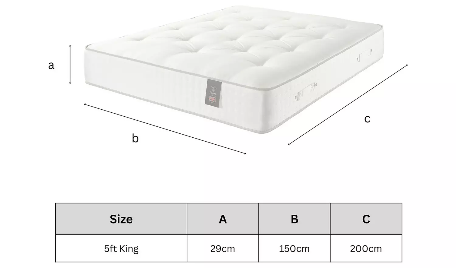 Aspire 5000 Pocket Mattress - Kingsize