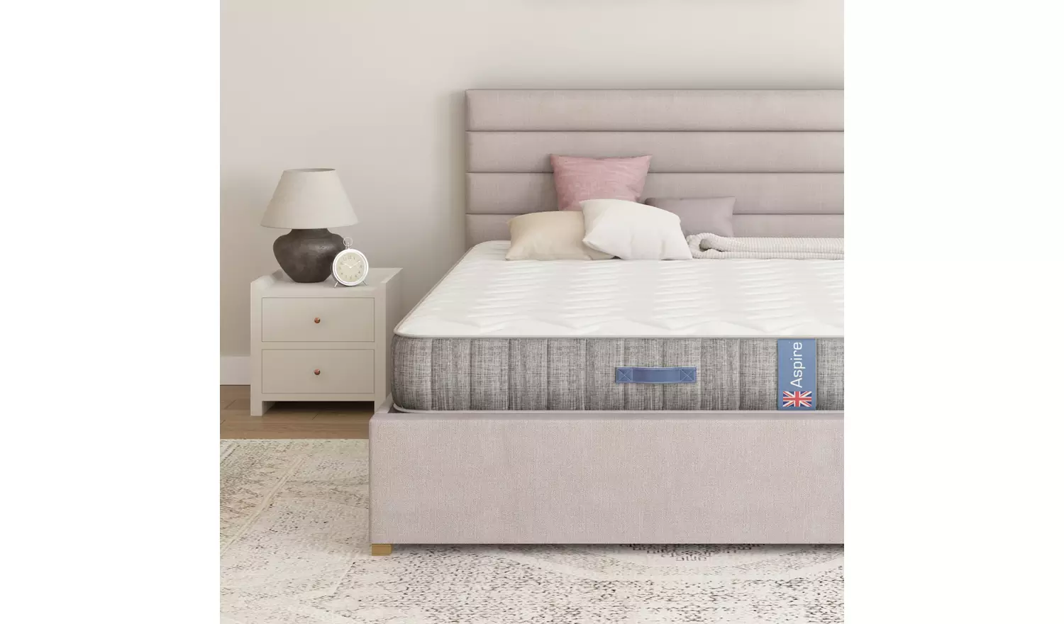 Aspire Wool 1000 Pocket Spring Mattress - Small Double