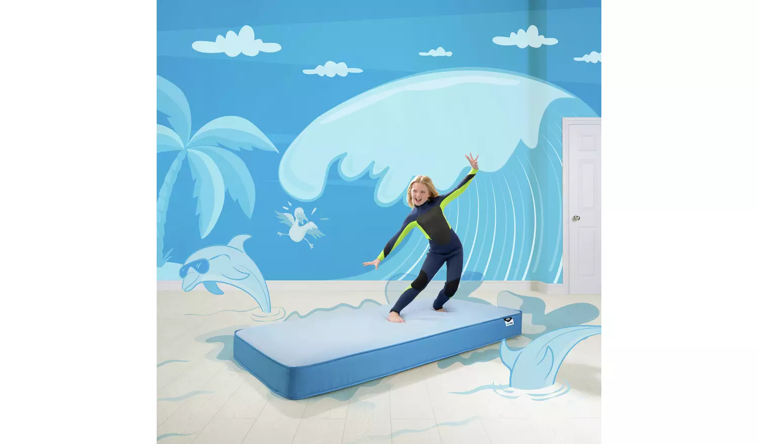 JAY-BE Open Coil Waterproof Kids Single Mattress