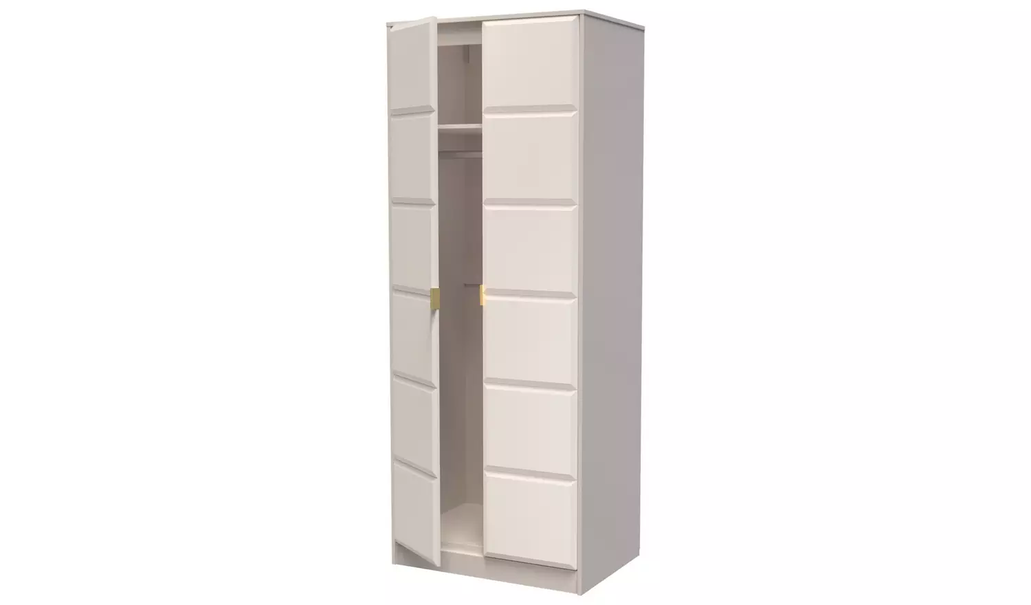Livara Calvello 2 Door Wardrobe - Off White