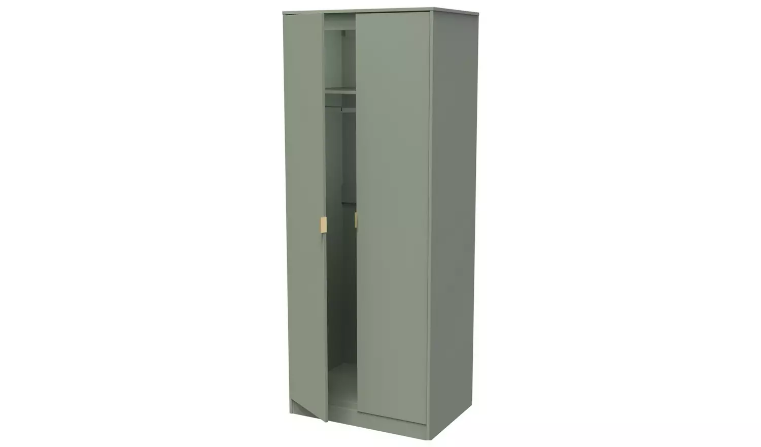 Livara Messina 2 Door Wardrobe - Green