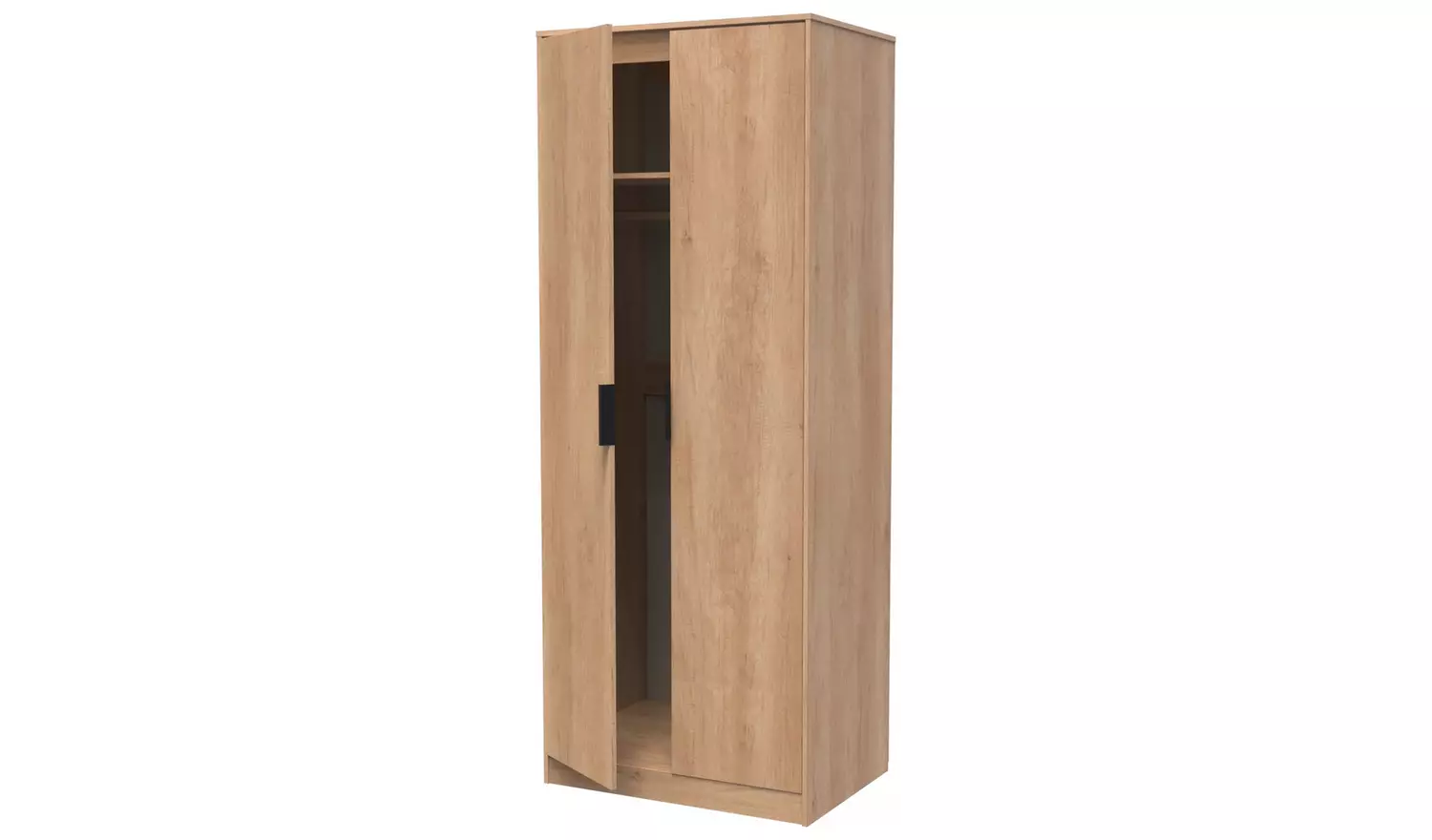 Livara Bergen 2 Door Wardrobe - Oak Effect