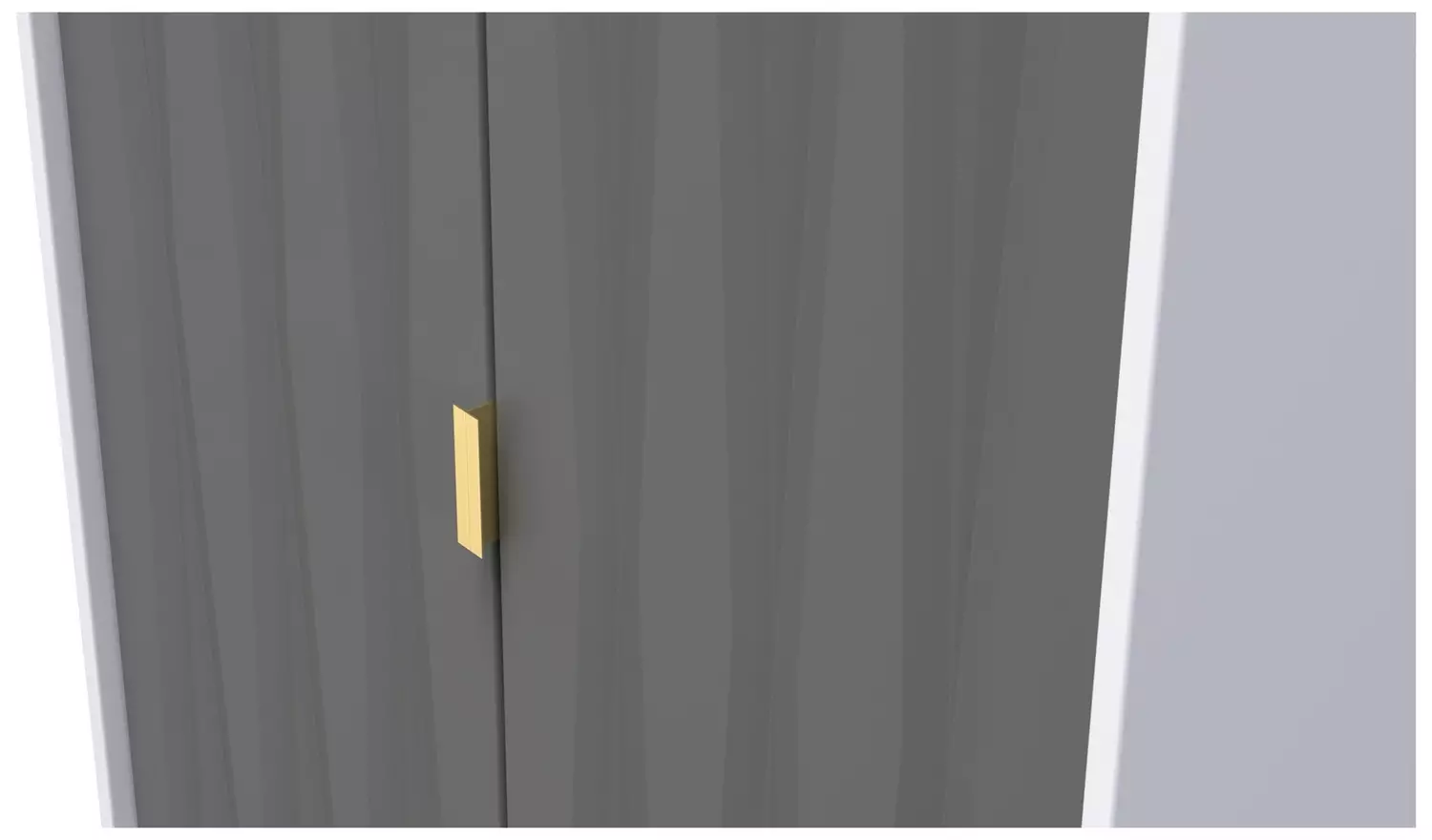 Livara Shimmer 2 Door Wardrobe - Grey & White