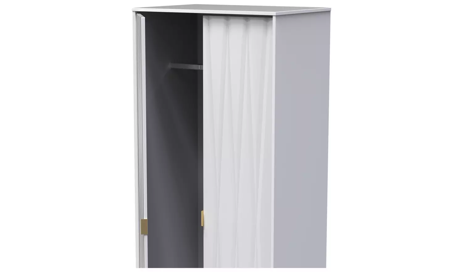 Shimmer 2 Door Wardrobe - White