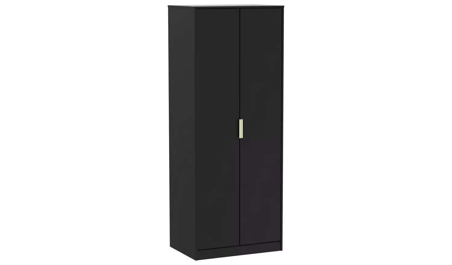 Livara Messina 2 Door Wardrobe - Black