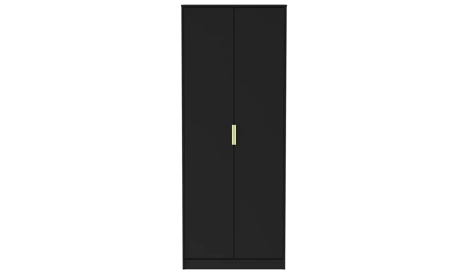Livara Messina 2 Door Wardrobe - Black
