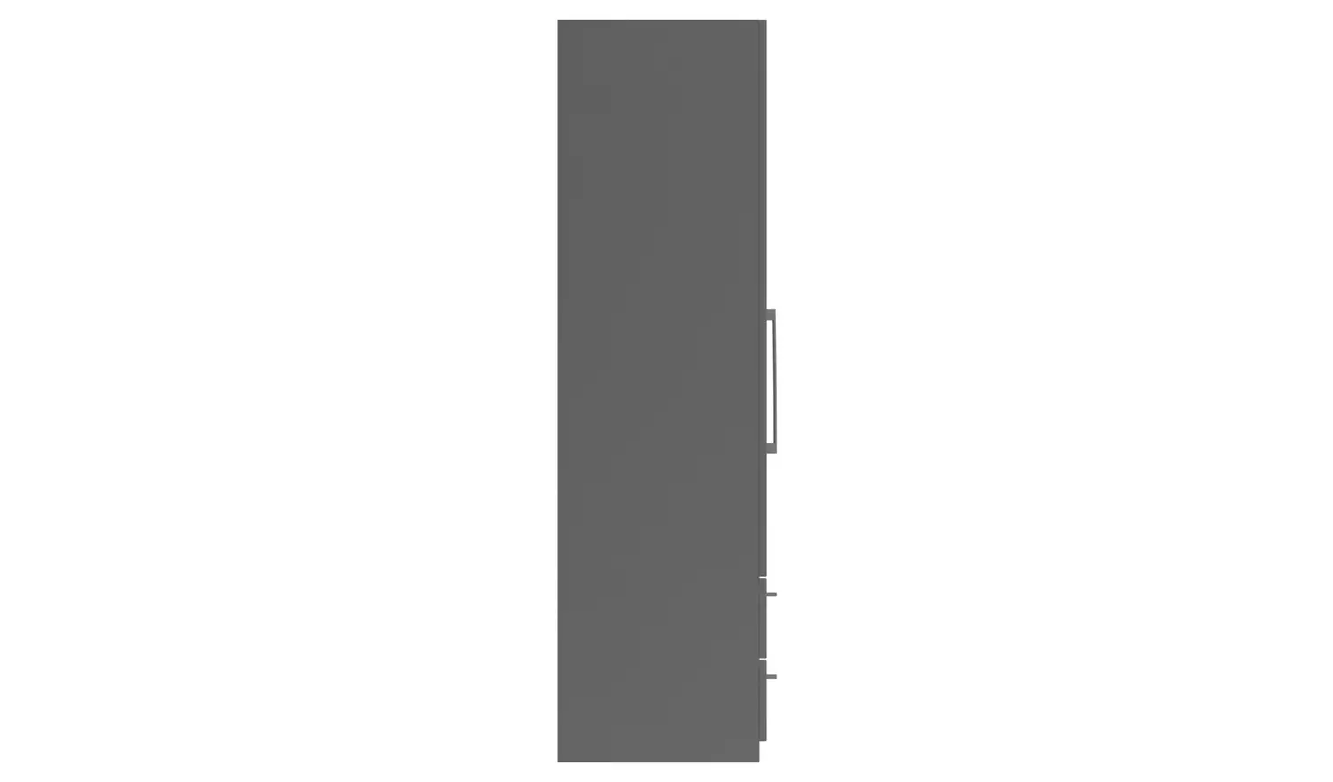 Hatfield 2 Door 2 Drawer Wardrobe - Grey Gloss