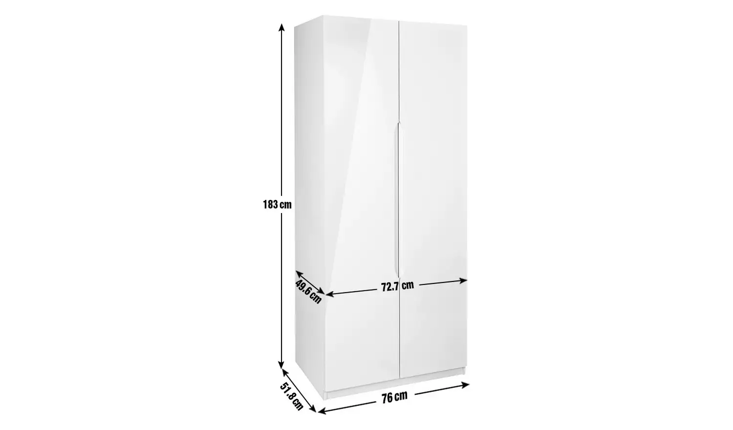 Legato 2 Door Wardrobe - Green