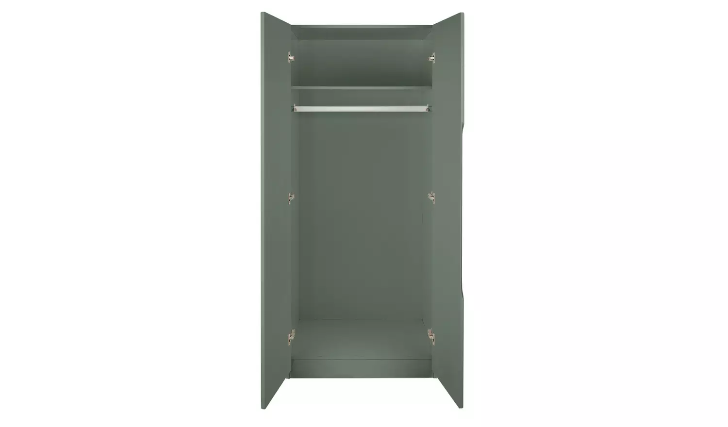 Legato 2 Door Mirrored Wardrobe - Green