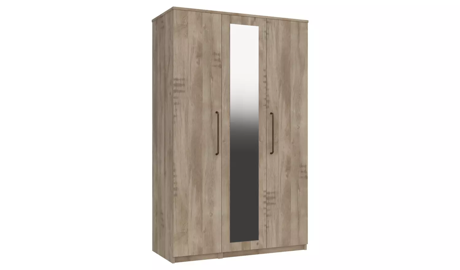 Sherwood 3 Door Mirror Wardrobe - Oak