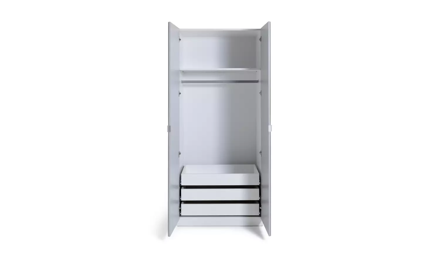 Habitat Munich 2 Door 3 Drawer Wardrobe - White