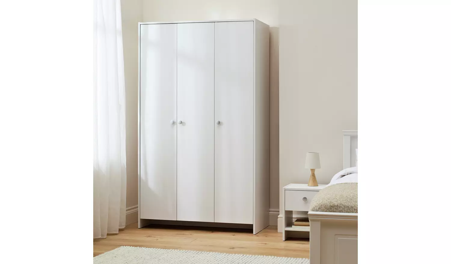 Argos Home Seville 3 Door Wardrobe - White