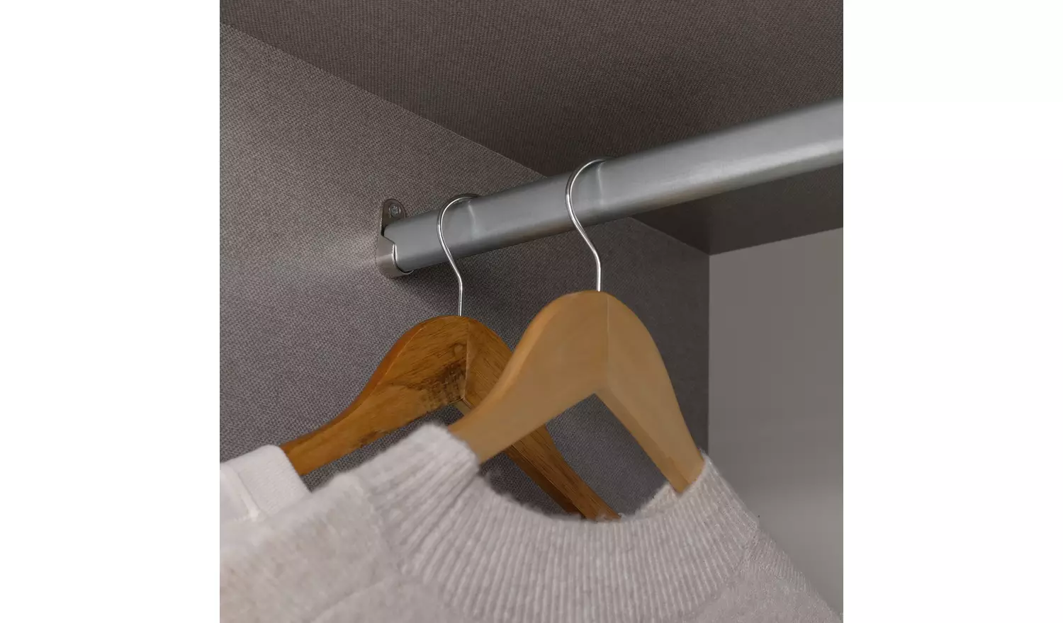 Habitat Atlas 1 Door Wardrobe - Black & Brown