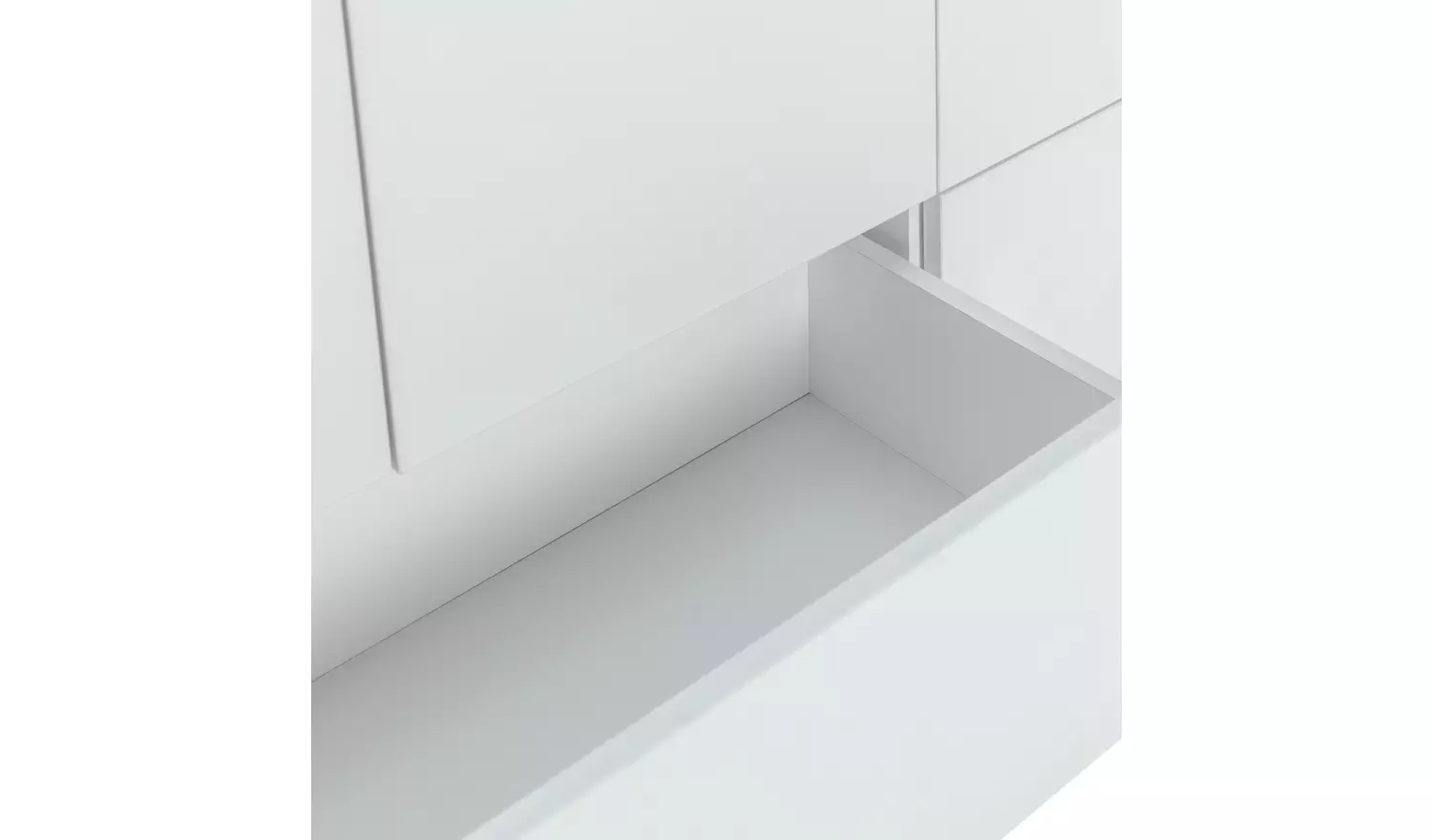 Habitat Skandi 2 Door 4 Drawer Open Wardrobe - White