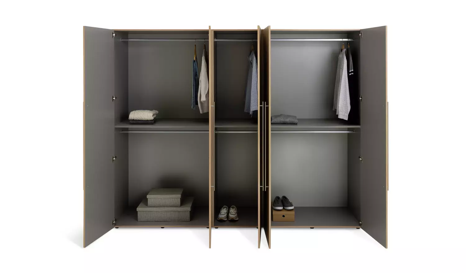 Habitat Atlas 5 Door Wardrobe - Oak