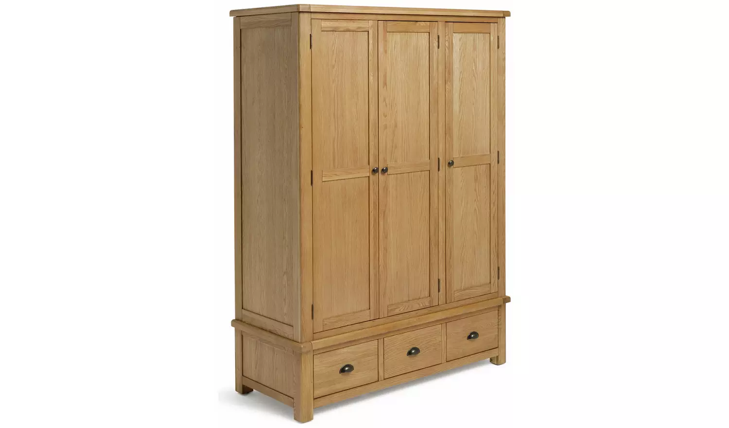 Argos Home Kent 3 Door 3 Drawer Wardrobe - Oak