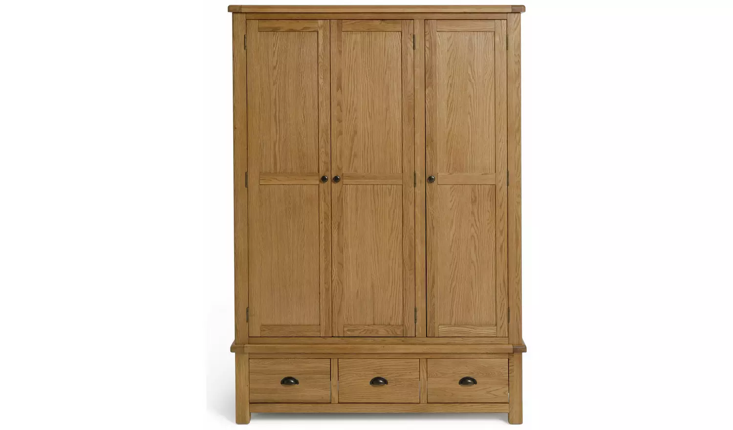Argos Home Kent 3 Door 3 Drawer Wardrobe - Oak