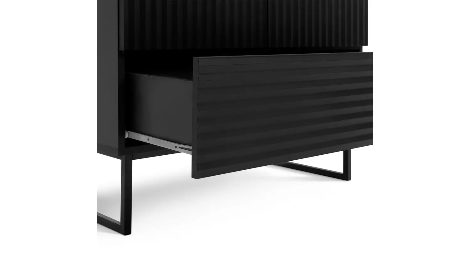 Habitat Cairo 2 Door 2 Drawer Wardrobe - Black