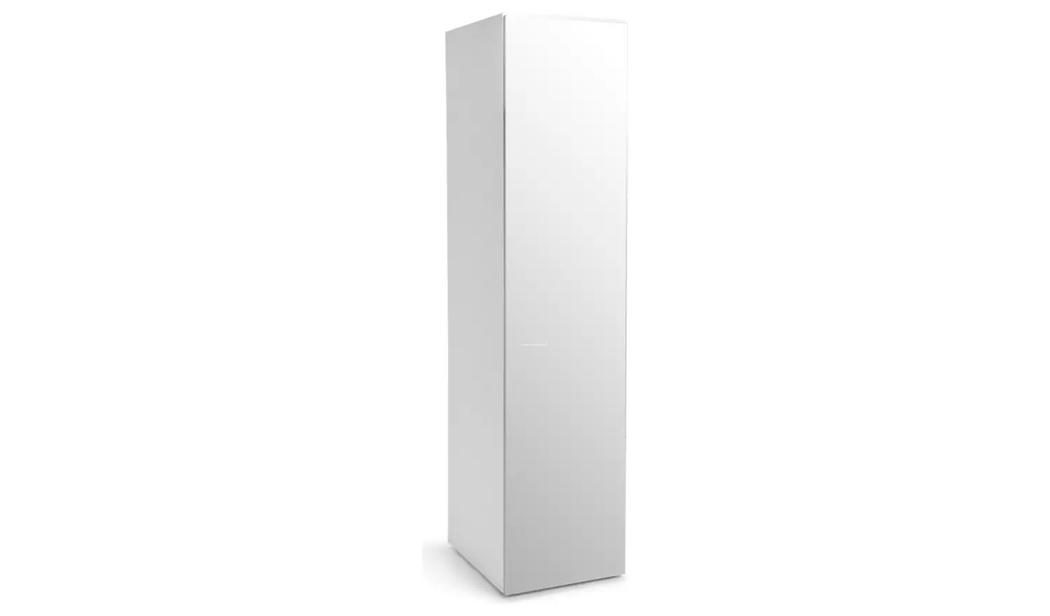 Habitat Atlas 1 Door Mirrored Tall Wardrobe - White