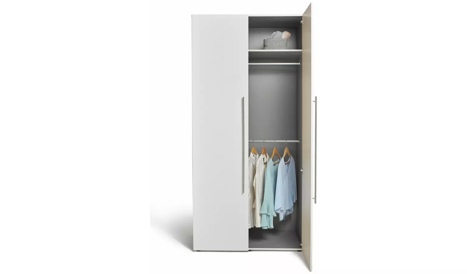 Habitat Atlas 2 Door Tall Wardrobe - White