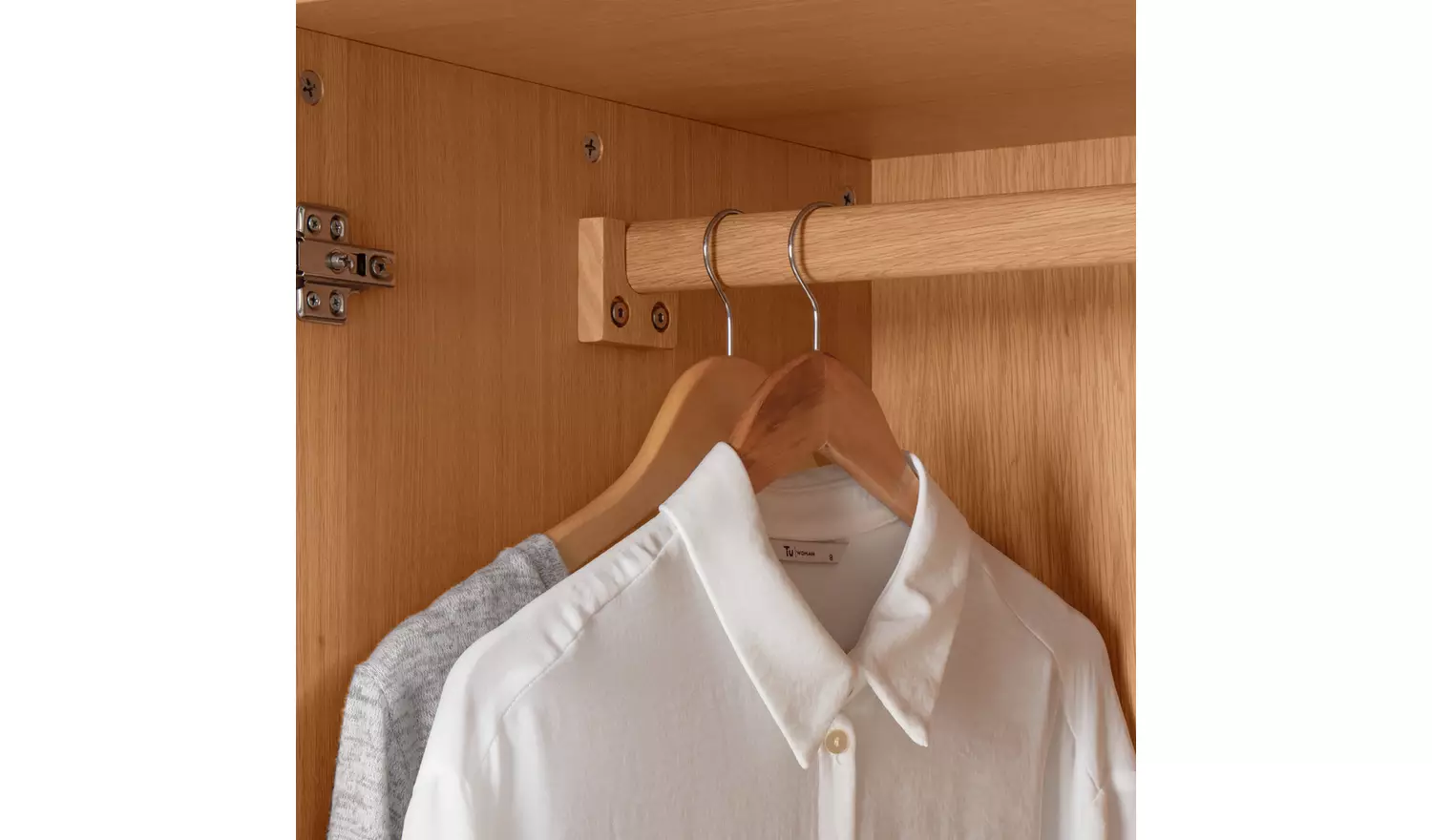 Habitat Kirk 2 Door 1 Drawer Wardrobe - Walnut