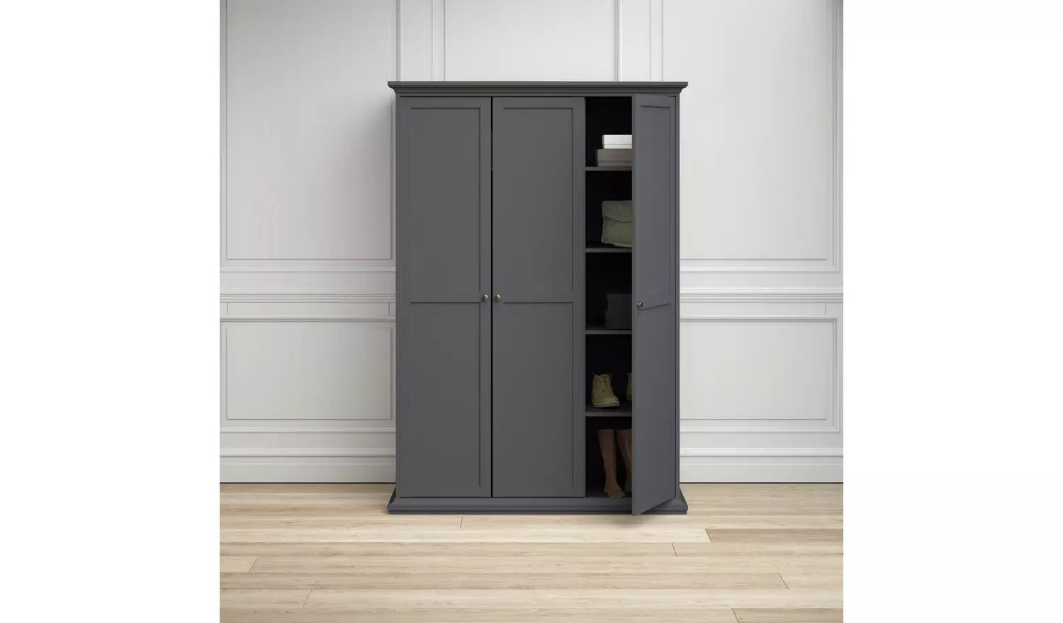 Tvilum Paris 3 Door Wardrobe - White