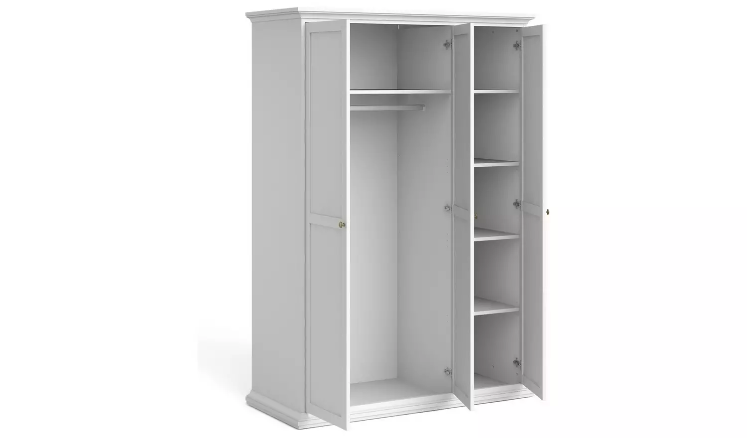 Tvilum Paris 3 Door Wardrobe - White