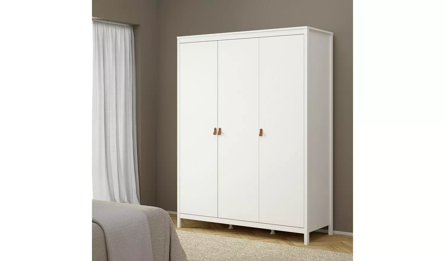 Tvilum Madrid 3 Door Wardrobe - White