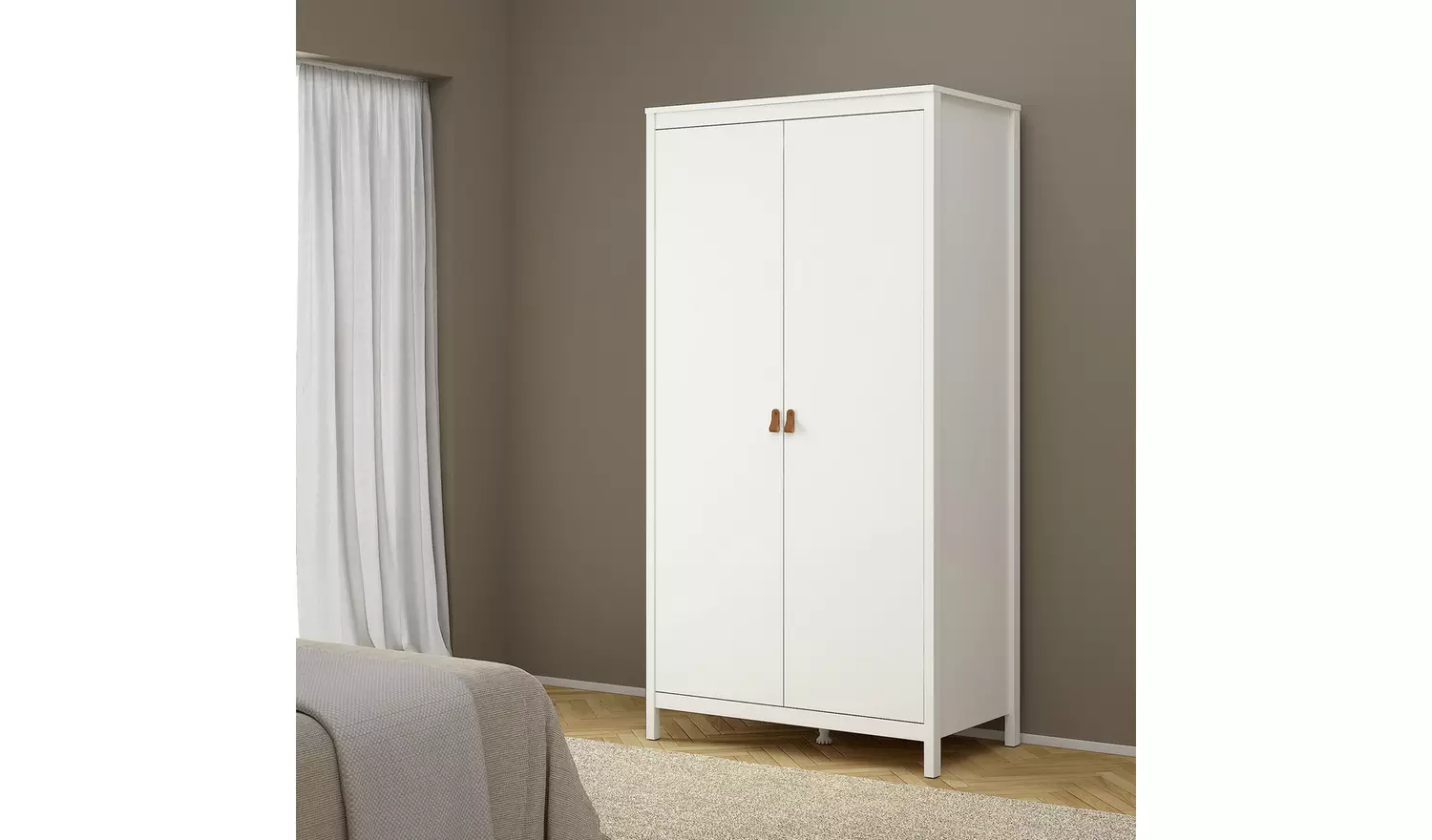 Tvilum Madrid 2 Door Wardrobe - White