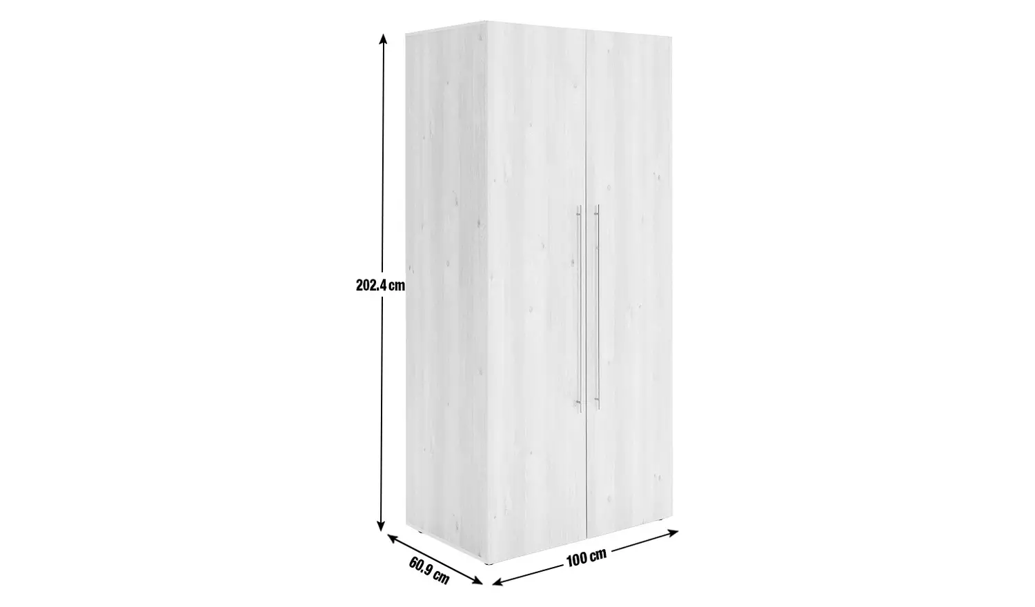 Habitat Atlas 2 Door Wardrobe - Oak